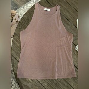 Gentle Fawn Taupe double lined Tank Top size large